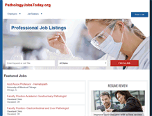 Tablet Screenshot of careers.pathologyjobstoday.org